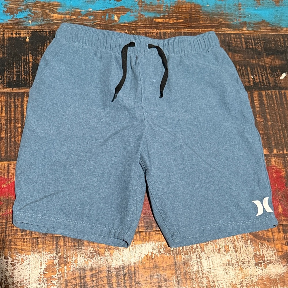 Hurley Men's Athletic Shorts in Denim Blue